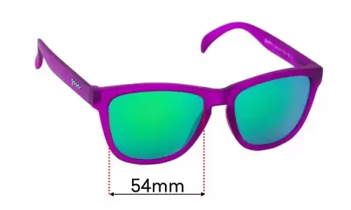 Sunglass Fix Replacement Lenses for Goodr Gardening With a Kraken - 54mm Wide Goodr Gardening With a Kraken Replacement Lenses 54mm wide