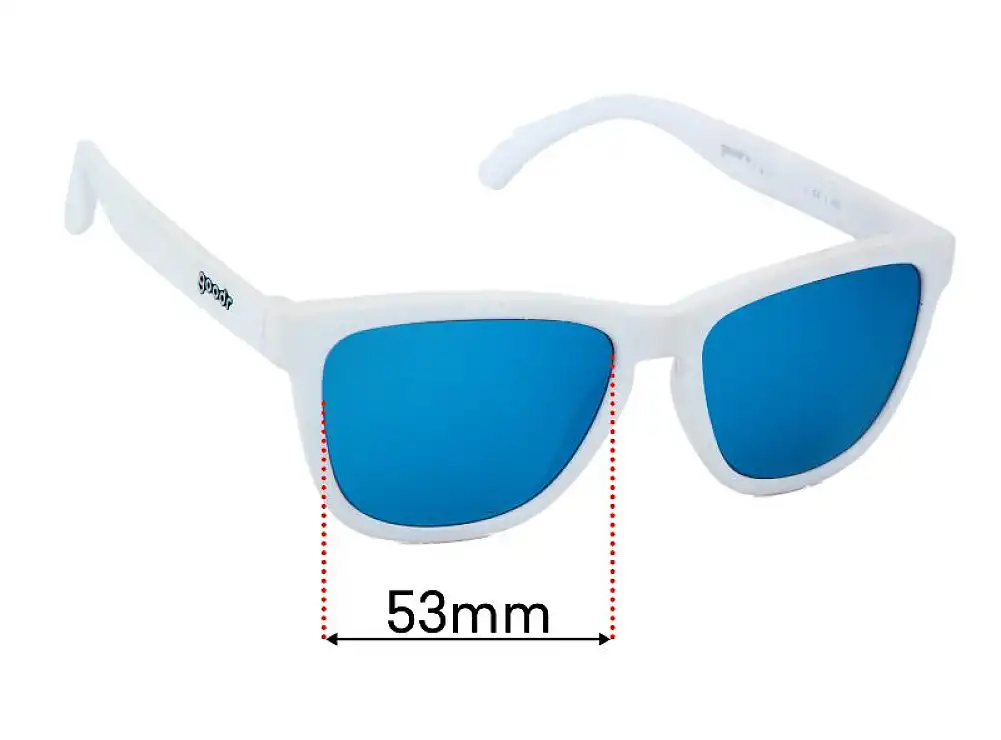 Sunglass Fix Replacement Lenses for Goodr Iced by Yetis - 53mm Wide Sunglass Fix Replacement Lenses for Goodr Iced by Yetis - 53mm Wide