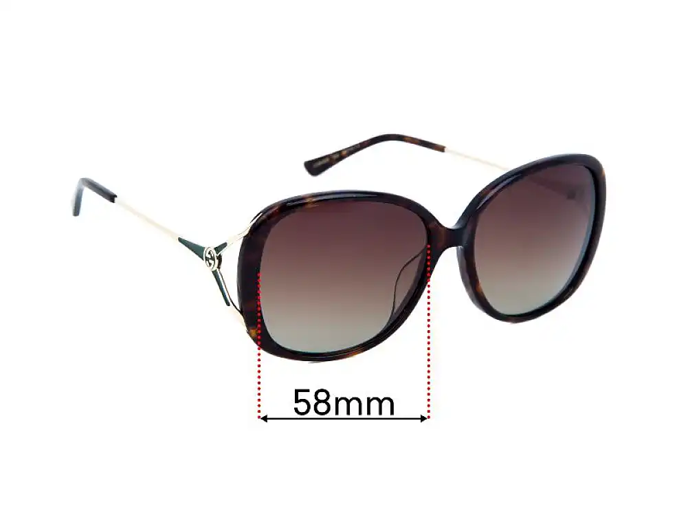 Sunglass Fix Replacement Lenses for Gucci GG0649SK - 58mm Wide Sunglass Fix Replacement Lenses for Gucci GG0649SK - 58mm Wide