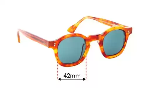 Sunglass Fix Replacement Lenses for Lesca Mose - 42mm Wide Sunglass Fix Replacement Lenses for Lesca Mose - 42mm Wide