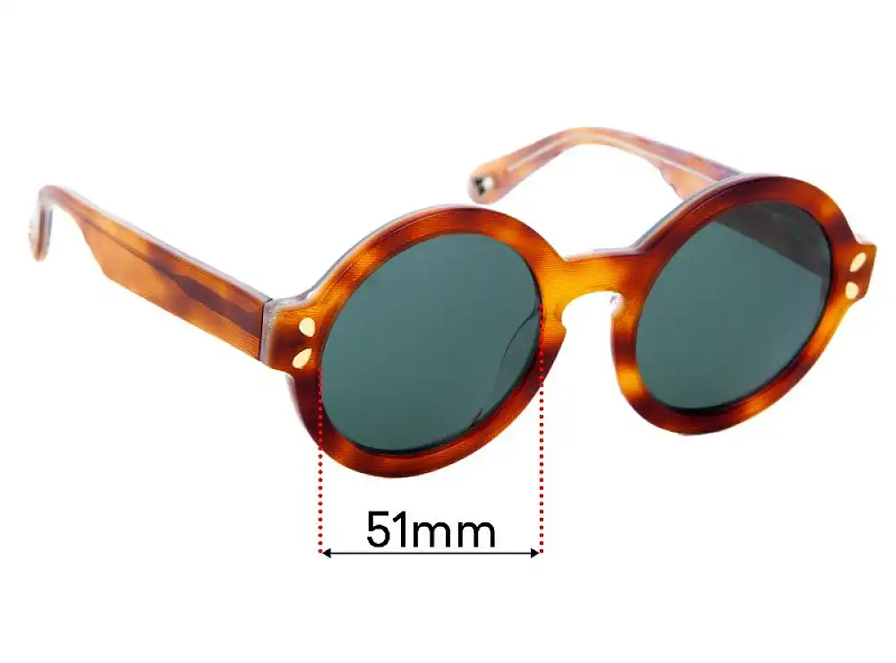 Sunglass Fix Replacement Lenses for Lucy Folk Round The World Again - 51mm Wide Sunglass Fix Replacement Lenses for Lucy Folk Round The World Again - 51mm Wide
