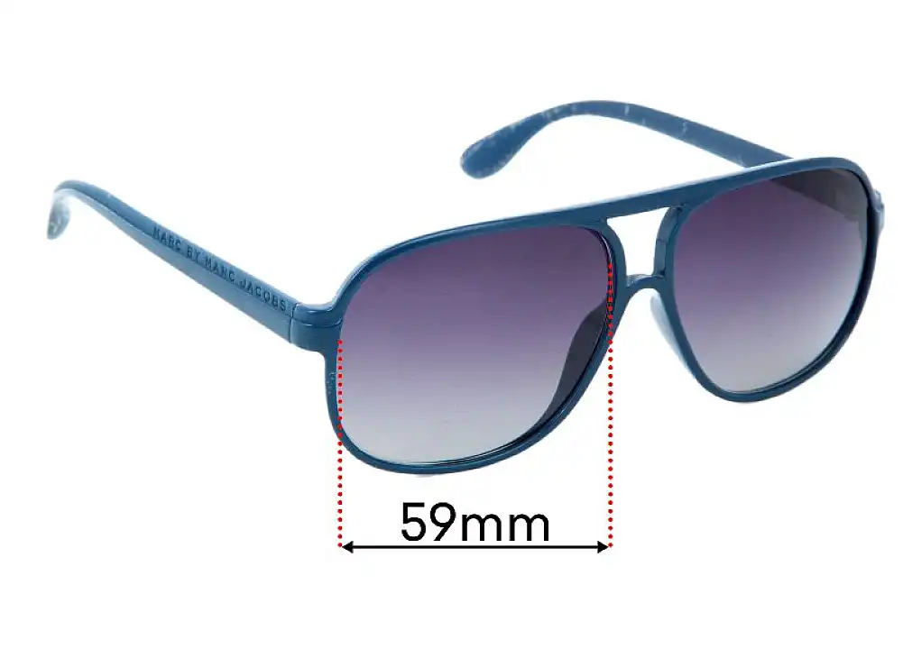 Sunglass Fix Replacement Lenses for Marc by Marc Jacobs MMJ 136/S - 59mm Wide Sunglass Fix Replacement Lenses for Marc by Marc Jacobs MMJ 136/S - 59mm Wide