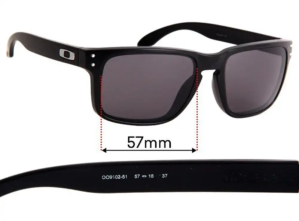 Sunglass Fix Replacement Lenses for Oakley Holbrook OO9102 - 57mm Wide Sunglass Fix Replacement Lenses for Oakley Holbrook OO9102 - 57mm Wide