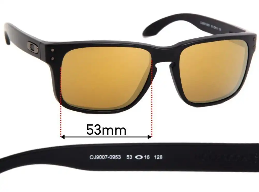 Sunglass Fix Replacement Lenses for Oakley Holbrook XS OJ9007 - 53mm Wide Sunglass Fix Replacement Lenses for Oakley Holbrook XS OJ9007 - 53mm Wide
