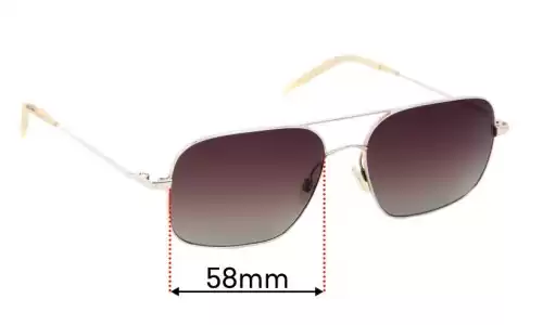 Sunglass Fix Replacement Lenses for Oliver Peoples Victory OV1001 - 58mm Wide Oliver Peoples Victory OV1001 Replacement Lenses 58mm wide