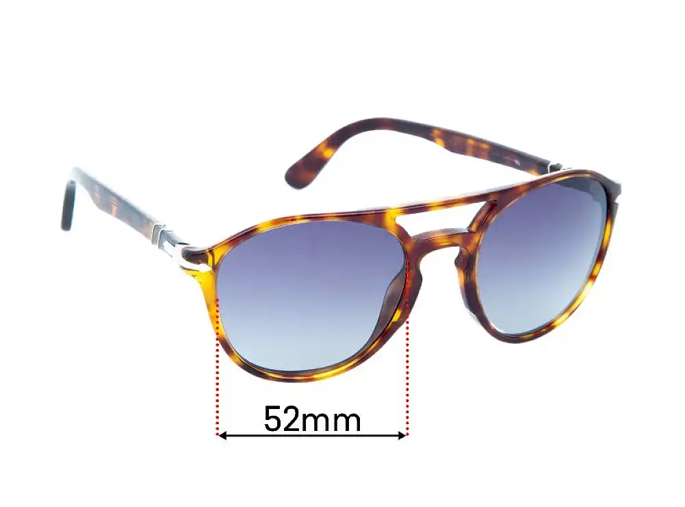 Sunglass Fix Replacement Lenses for Persol 3170-S - 52mm Wide Sunglass Fix Replacement Lenses for Persol 3170-S - 52mm Wide