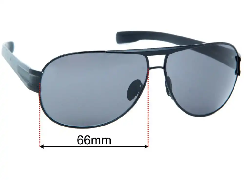 Sunglass Fix Replacement Lenses for Porsche P 8544 - 66mm Wide Sunglass Fix Replacement Lenses for Porsche P 8544 - 66mm Wide