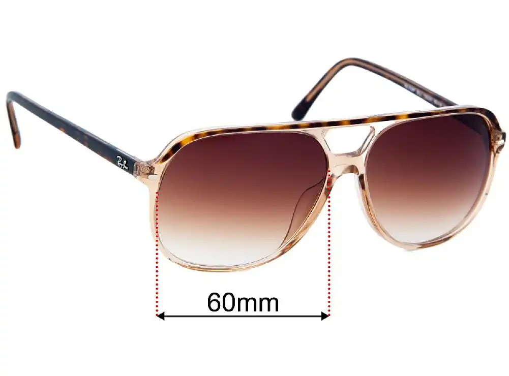 Sunglass Fix Replacement Lenses for Ray-Ban RB2198F Bill (Low Bridge Fit) - 60mm Wide Sunglass Fix Replacement Lenses for Ray-Ban RB2198F Bill (Low Bridge Fit) - 60mm Wide