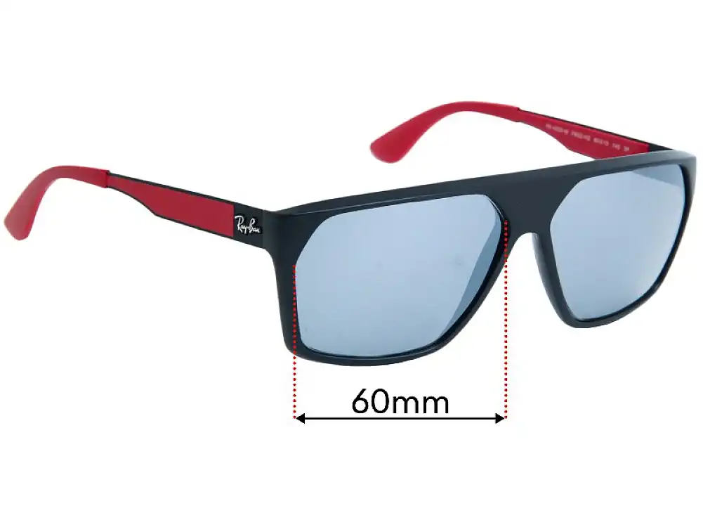 Sunglass Fix Replacement Lenses for Ray-Ban RB4309-M Scuderia Ferrari - 60mm Wide Sunglass Fix Replacement Lenses for Ray-Ban RB4309-M Scuderia Ferrari - 60mm Wide