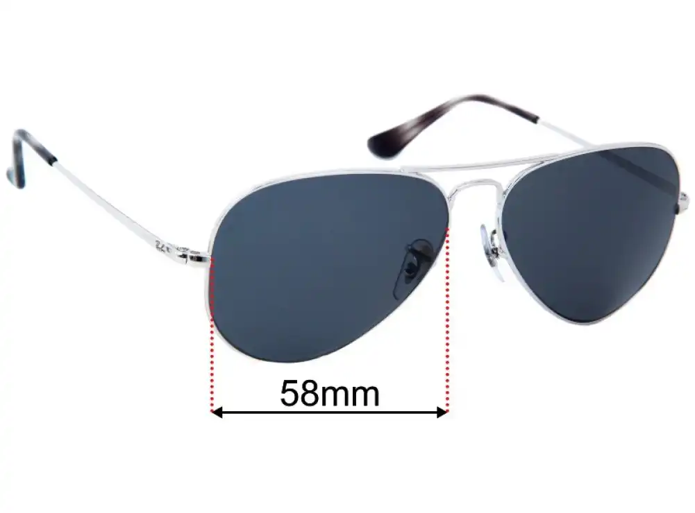 Sunglass Fix Replacement Lenses for Ray-Ban RB6489 Aviator II - 58mm Wide Sunglass Fix Replacement Lenses for Ray-Ban RB6489 Aviator II - 58mm Wide