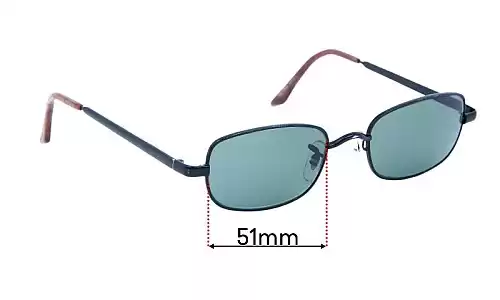 Sunglass Fix Replacement Lenses for Ray-Ban B&L W2951 - 51mm Wide Sunglass Fix Replacement Lenses for Ray-Ban B&L W2951 - 51mm Wide