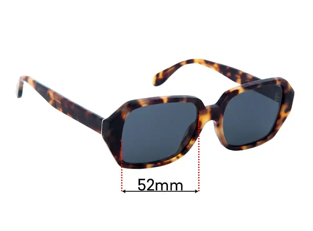 Sunglass Fix Replacement Lenses for Retro Super Future Limone - 52mm Wide Sunglass Fix Replacement Lenses for Retro Super Future Limone - 52mm Wide