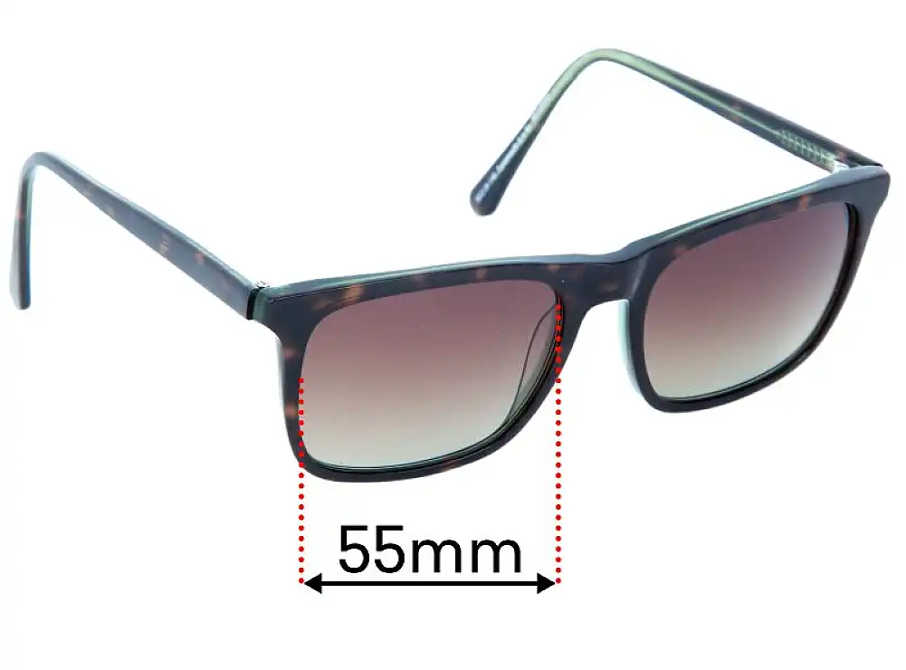 Sunglass Fix Replacement Lenses for Specsavers Tynemouth - 55mm Wide Sunglass Fix Replacement Lenses for Specsavers Tynemouth - 55mm Wide