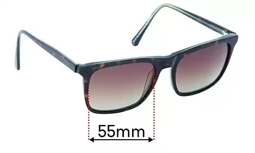 Sunglass Fix Replacement Lenses for Specsavers Tynemouth - 55mm Wide Sunglass Fix Replacement Lenses for Specsavers Tynemouth - 55mm Wide