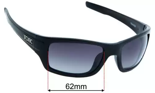 Tonic Trakker Replacement Lenses 62mm Sunglass Fix Replacement Lenses for Tonic Trakker - 62mm Wide