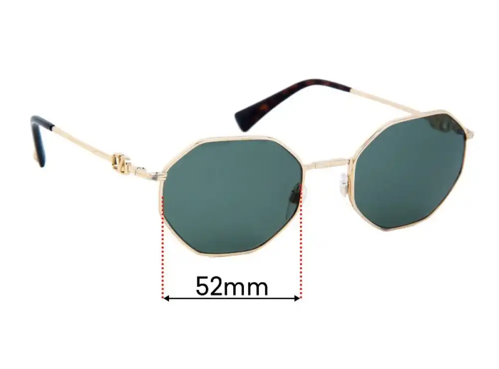 Sunglass Fix Replacement Lenses for Valentino VA2040 - 52mm Wide Sunglass Fix Replacement Lenses for Valentino VA2040 - 52mm Wide