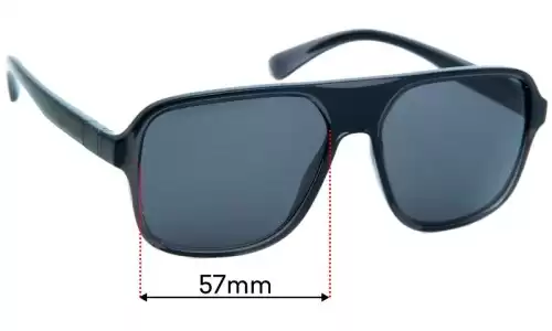 Sunglass Fix Replacement Lenses for Dolce & Gabbana DG6134 - 57mm Wide Sunglass Fix Replacement Lenses for Dolce & Gabbana DG6134 - 57mm Wide