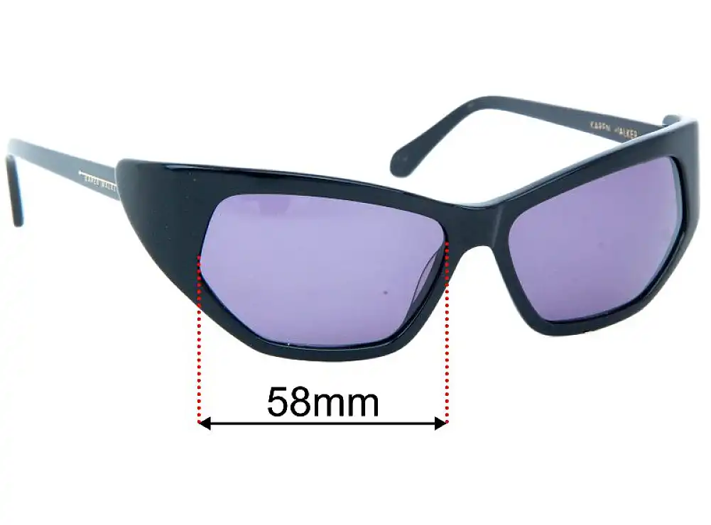 Sunglass Fix Replacement Lenses for Karen Walker Superhero - 58mm Wide Sunglass Fix Replacement Lenses for Karen Walker Superhero - 58mm Wide