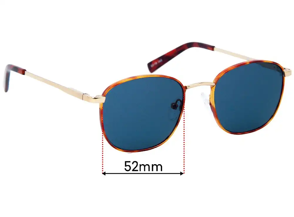 Sunglass Fix Replacement Lenses for Le Specs Neptune Deux - 52mm Wide Sunglass Fix Replacement Lenses for Le Specs Neptune Deux - 52mm Wide
