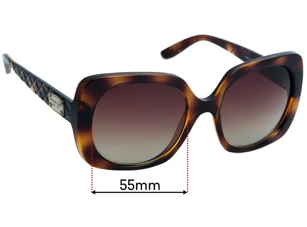 Sunglass Fix Replacement Lenses for Michael Kors MK6044 Paz - 55mm Wide Sunglass Fix Replacement Lenses for Michael Kors MK6044 Paz - 55mm Wide