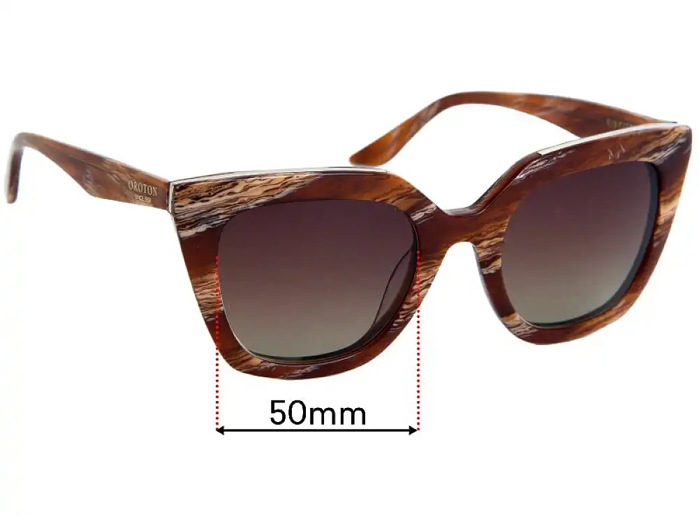 Sunglass Fix Replacement Lenses for Oroton Bristol - 50mm Wide Sunglass Fix Replacement Lenses for Oroton Bristol - 50mm Wide