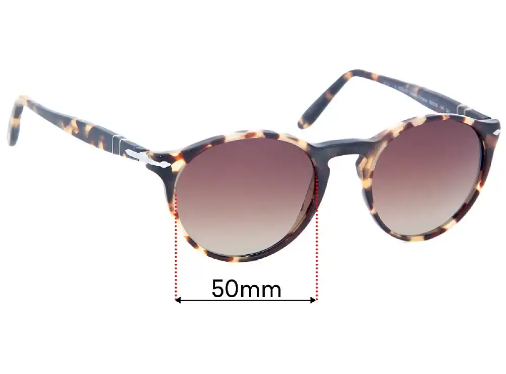 Sunglass Fix Replacement Lenses for Persol 3092-S-M - 50mm Wide Sunglass Fix Replacement Lenses for Persol 3092-S-M - 50mm Wide