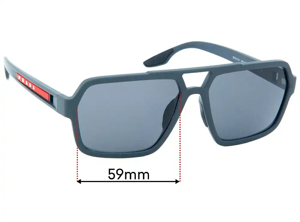 Sunglass Fix Replacement Lenses for Prada SPS01X - 59mm Wide Sunglass Fix Replacement Lenses for Prada SPS01X - 59mm Wide