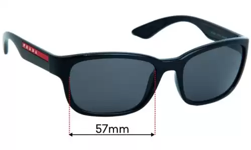 Sunglass Fix Replacement Lenses for Prada SPS05V - 57mm Wide Sunglass Fix Replacement Lenses for Prada SPS05V - 57mm Wide