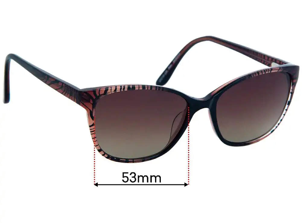 Sunglass Fix Replacement Lenses for Specsavers Maw - 53mm Wide Sunglass Fix Replacement Lenses for Specsavers Maw - 53mm Wide