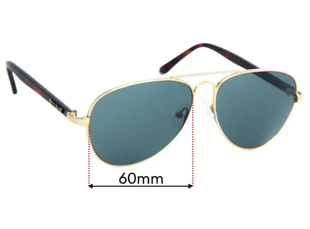 Sunglass Fix Replacement Lenses for Bill Bass 2352 - 60mm Wide Sunglass Fix Replacement Lenses for Bill Bass 2352 - 60mm Wide