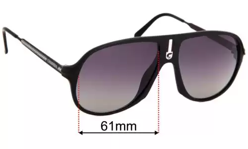 Sunglass Fix Replacement Lenses for Carrera 5547 - 61mm Wide Sunglass Fix Replacement Lenses for Carrera 5547 - 61mm Wide