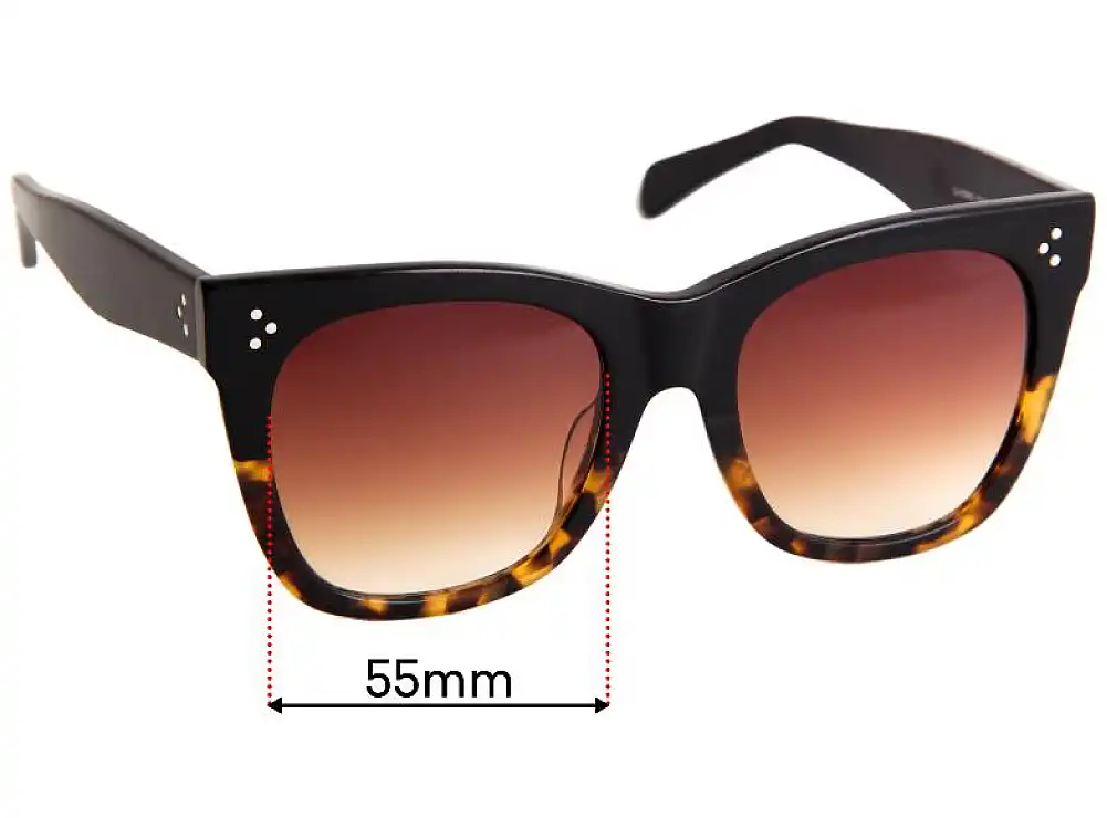 Sunglass Fix Replacement Lenses for Celine CL 41090/S - 55mm Wide Sunglass Fix Replacement Lenses for Celine CL 41090/S - 55mm Wide