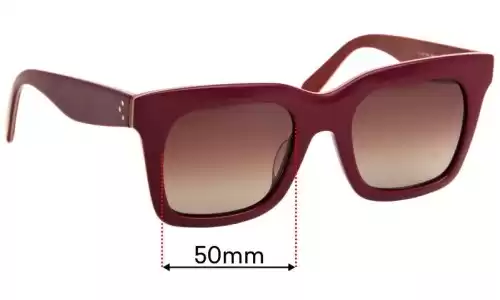 Sunglass Fix Replacement Lenses for Celine CL 41411/F/S - 50mm Wide Sunglass Fix Replacement Lenses for Celine CL 41411/F/S - 50mm Wide