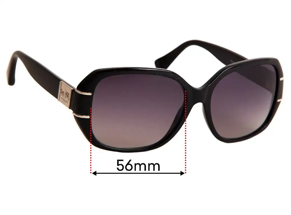 Sunglass Fix Replacement Lenses for Coach HC8119 Bryn - 56mm Wide Sunglass Fix Replacement Lenses for Coach HC8119 Bryn - 56mm Wide