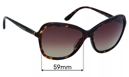 Sunglass Fix Replacement Lenses for Dolce & Gabbana DG4297 - 59mm Wide Sunglass Fix Replacement Lenses for Dolce & Gabbana DG4297 - 59mm Wide