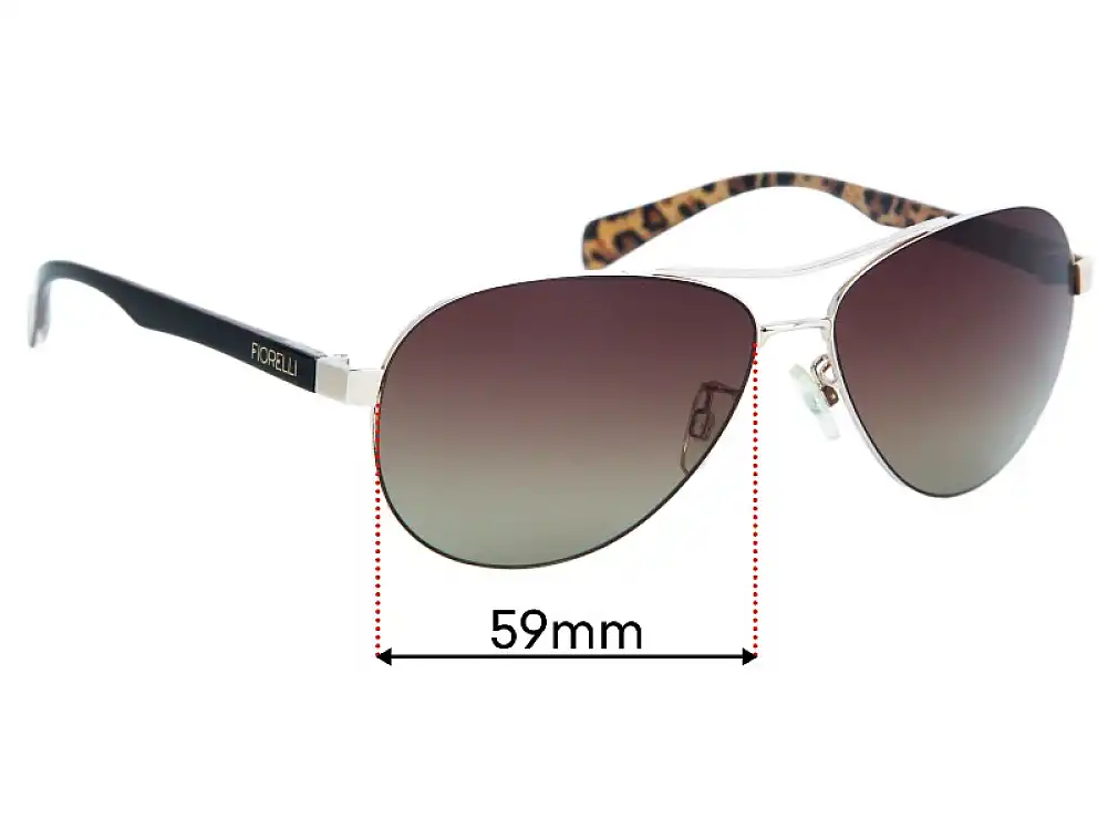 Sunglass Fix Replacement Lenses for Fiorelli Efrosini - 59mm Wide Sunglass Fix Replacement Lenses for Fiorelli Efrosini - 59mm Wide