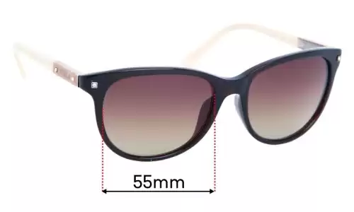 Sunglass Fix Replacement Lenses for Furla Megumi SU4747G - 55mm Wide Sunglass Fix Replacement Lenses for Furla Megumi SU4747G - 55mm Wide