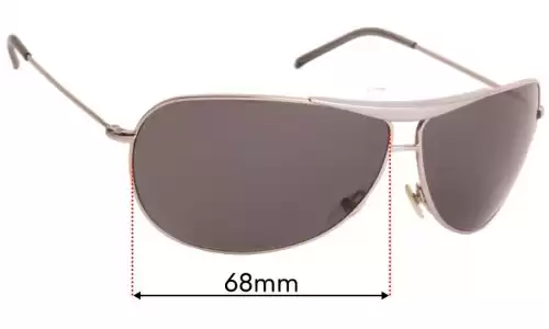 Sunglass Fix Replacement Lenses for Giorgio Armani GA 134/S - 68mm Wide Giorgio Armani GA 134/S Replacement Lenses 68mm wide