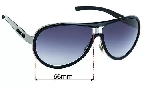 Sunglass Fix Replacement Lenses for Gucci GG1566/S - 66mm Wide Gucci GG1566/S Replacement Lenses 66mm wide