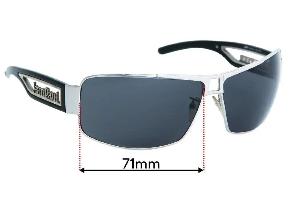 Sunglass Fix Replacement Lenses for Jean Paul Gaultier SJP037 - 71mm Wide Sunglass Fix Replacement Lenses for Jean Paul Gaultier SJP037 - 71mm Wide