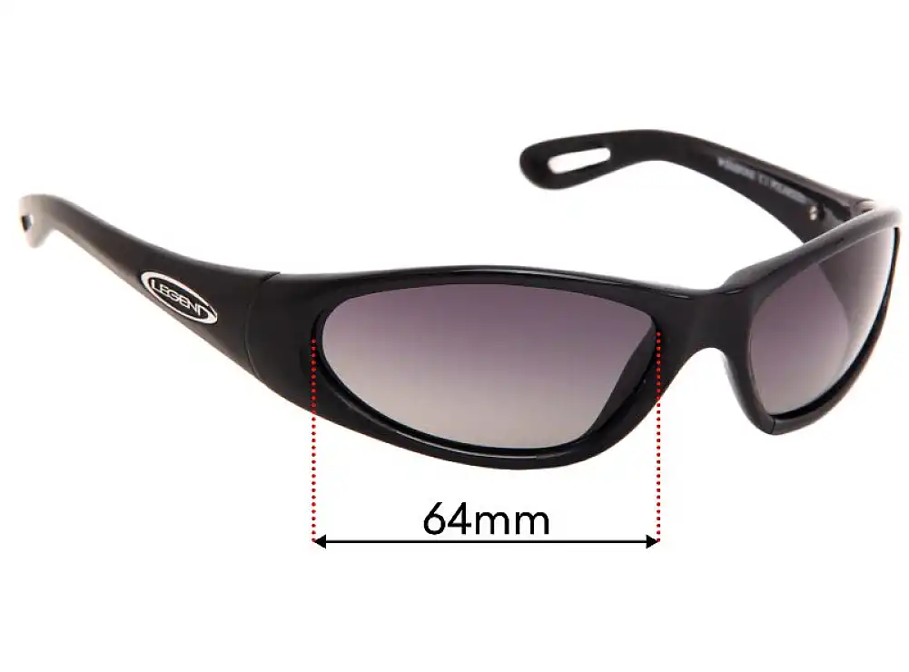 Sunglass Fix Replacement Lenses for Legend Wishbone - 64mm Wide Sunglass Fix Replacement Lenses for Legend Wishbone - 64mm Wide