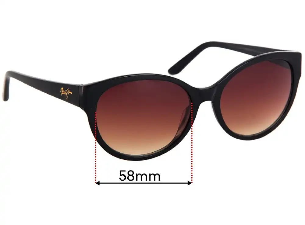 Sunglass Fix Replacement Lenses for Maui Jim MJ100 Venus Pool - 58mm Wide Sunglass Fix Replacement Lenses for Maui Jim MJ100 Venus Pool - 58mm Wide