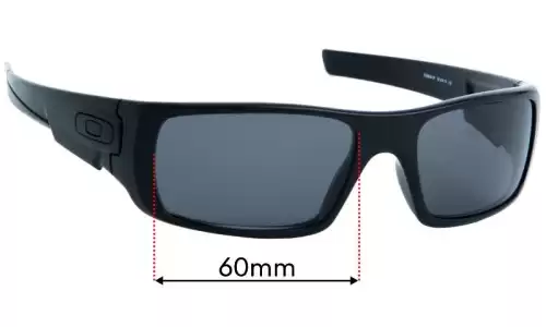 Oakley Crankshaft OO9239 Replacement Lenses - 56mm Oakley Crankshaft OO9239 Replacement Sunglass Lenses - 56mm wide