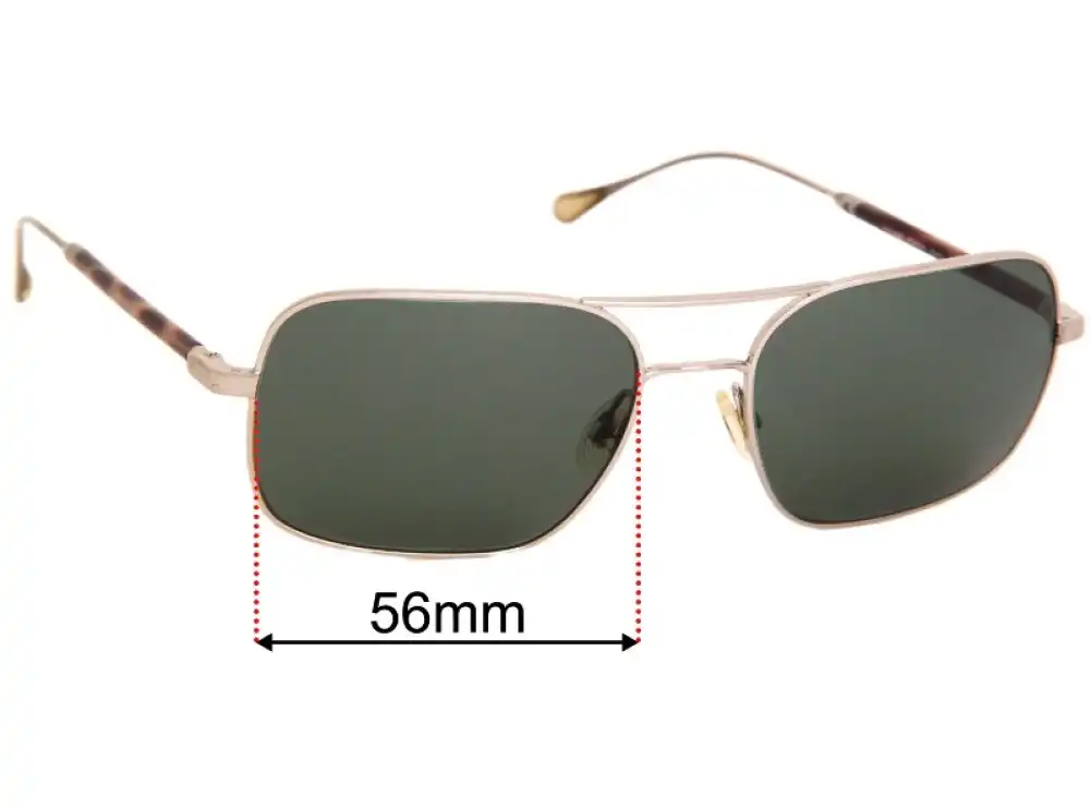 Sunglass Fix Replacement Lenses for Oliver Peoples OV1149S De Oro - 56mm Wide Sunglass Fix Replacement Lenses for Oliver Peoples OV1149S De Oro - 56mm Wide