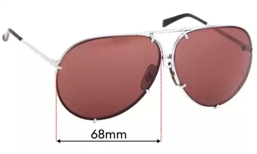 Sunglass Fix Replacement Lenses for Carrera 5623 - 68mm Wide Carrera 5623 Replacement Lenses 68mm wide