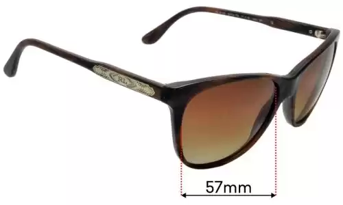 Sunglass Fix Replacement Lenses for Polo RL 8120 - 57mm Wide Polo RL 8120 Replacement Lenses 57mm wide