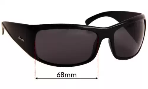 Sunglass Fix Replacement Lenses for Revo RE4033 - 68mm Wide Revo RE4033 Replacement Lenses 68mm wide