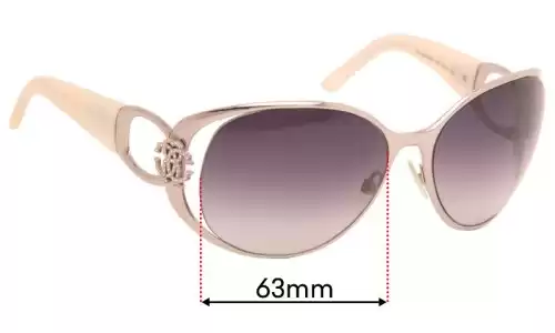 Sunglass Fix Replacement Lenses for Roberto Cavalli Azzurrite 456S - 63mm Wide Roberto Cavalli Azzurrite 456S Replacement Lenses 63mm wide