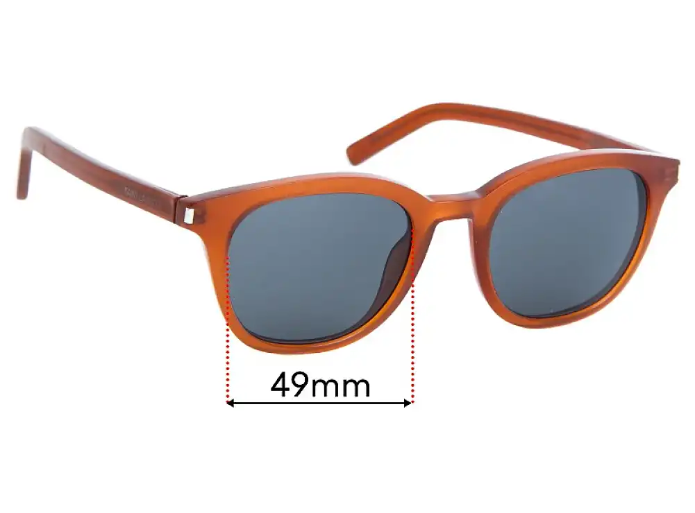 Sunglass Fix Replacement Lenses for Saint Laurent Classic 1 - 49mm Wide Sunglass Fix Replacement Lenses for Saint Laurent Classic 1 - 49mm Wide
