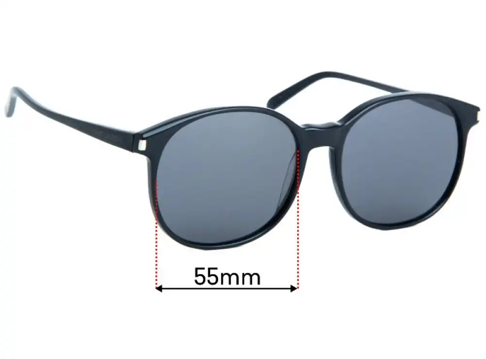 Sunglass Fix Replacement Lenses for Saint Laurent SL 95 - 55mm Wide Sunglass Fix Replacement Lenses for Saint Laurent SL 95 - 55mm Wide